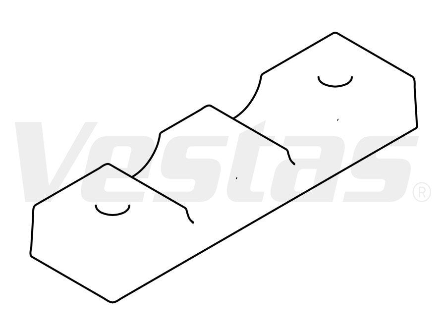 CABLE SUPPORT HALF 2x95 mm2